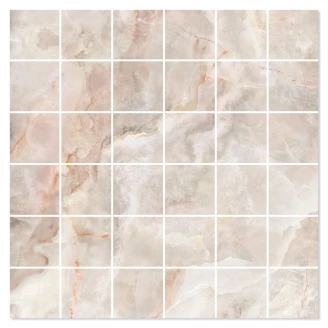Marmor Mosaik Klinker Lux Cirrus Beige Polerad 30x30 (5x5) cm